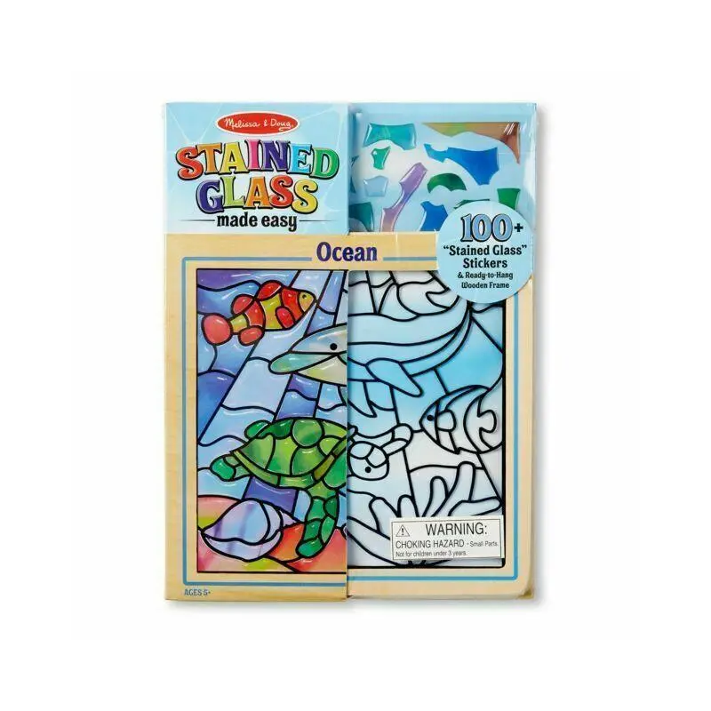 Melissa & Doug 18582 Stained Glass Made Easy Ocean Activity Set