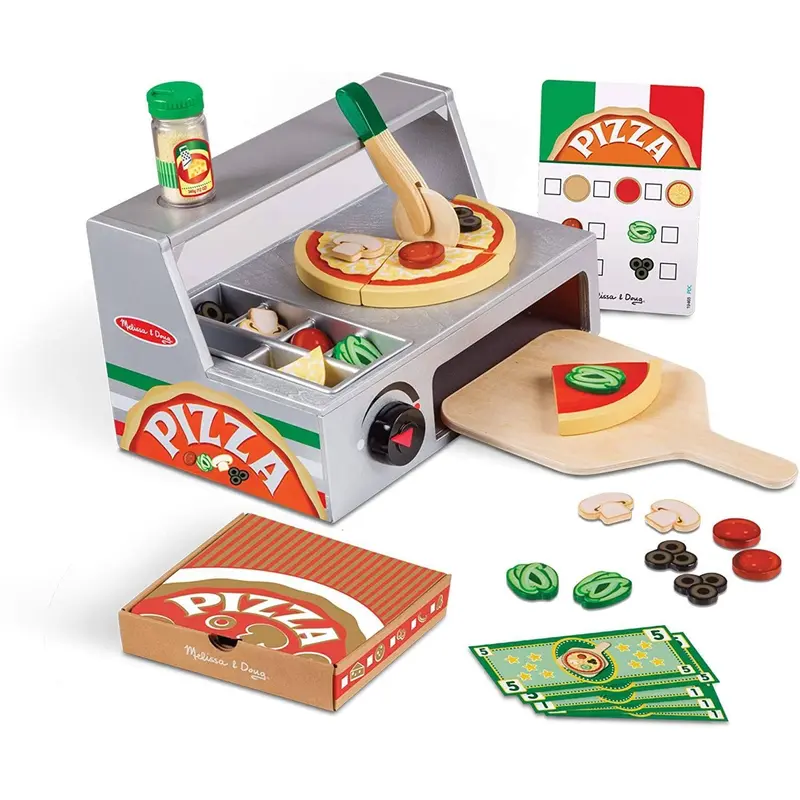 Melissa & Doug 19465 Top & Bake Pizza Counter Playset