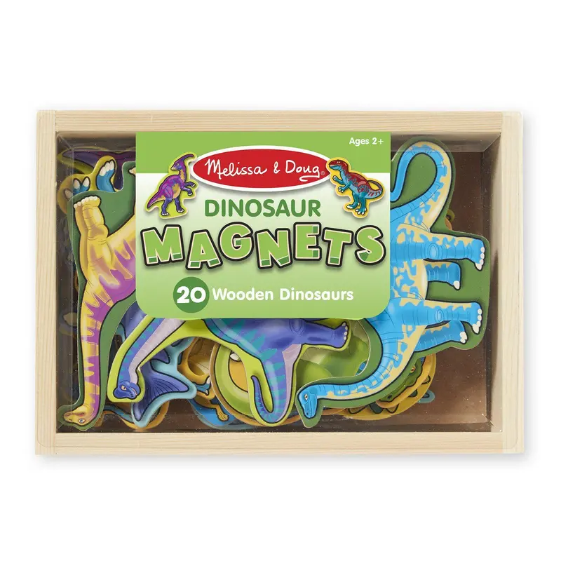 Melissa & Doug 20 Dinosaur Wooden Magnets