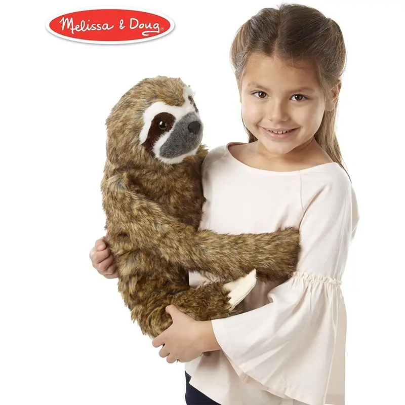 Melissa & Doug Lifelike Plush Sloth Stuffed Animal