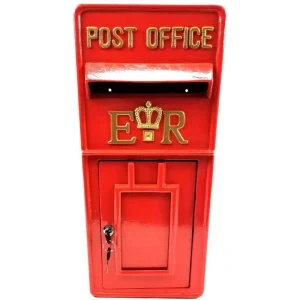 Replica British Royal Mail Er Post Box Or Letter Box - Red