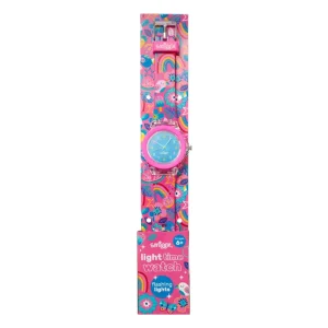 Smiggle Flow Light Time Flashing Watch Pink