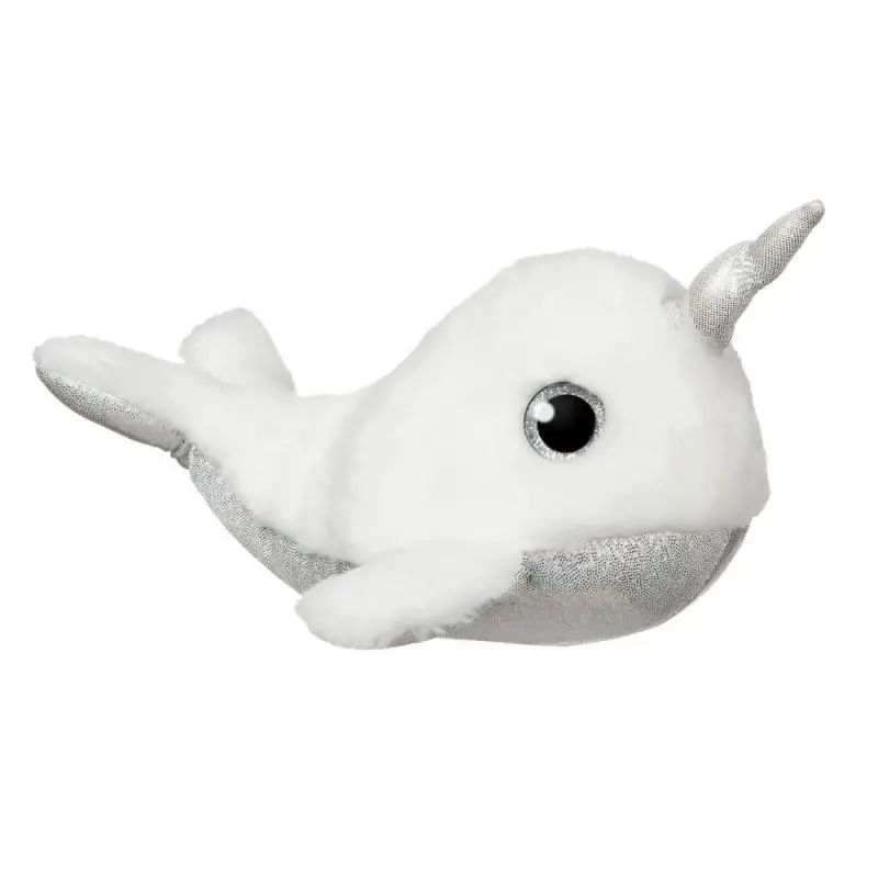 AURORA Pearl Narwhal White Plush 17cm