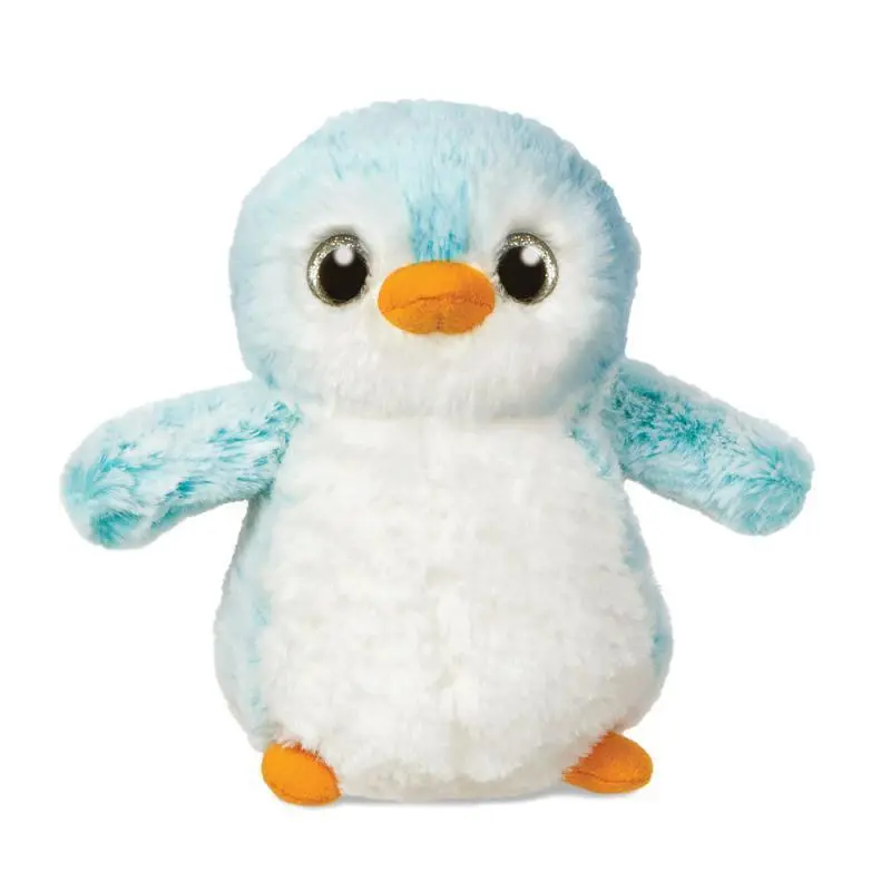 AURORA Pompom Penguin, 6-inch Soft Toy, Blue