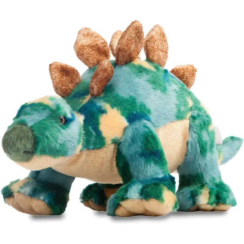 AURORA Stegosaurus Dinosaur, 13-inch Soft Toy, Green