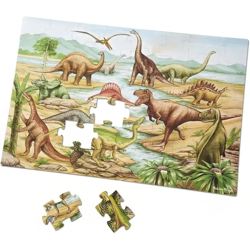 Melissa & Doug 10421 Dinosaurs Floor Puzzle, 48 Pieces