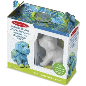Melissa & Doug 40102 Decoupage Made Easy Puppy Paper Mache Craft Kit