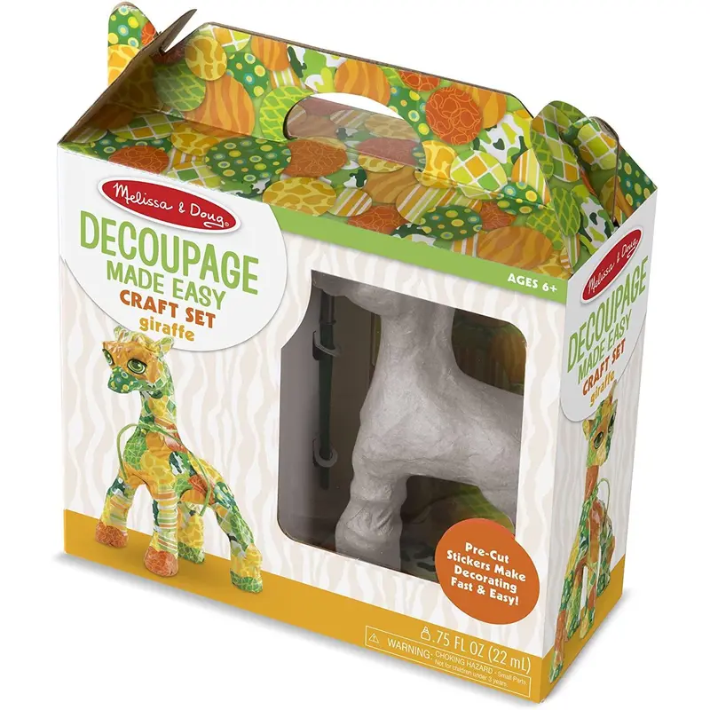 Melissa & Doug 40104 Decoupage Giraffe Paper Mache Craft Kit