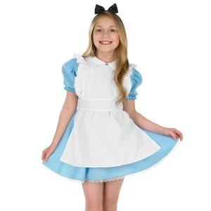Alice Fancy Dress Girls Traditional Costume - Size Medium