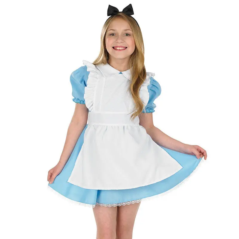 Alice Fancy Dress Girls Traditional Costume - Size Medium