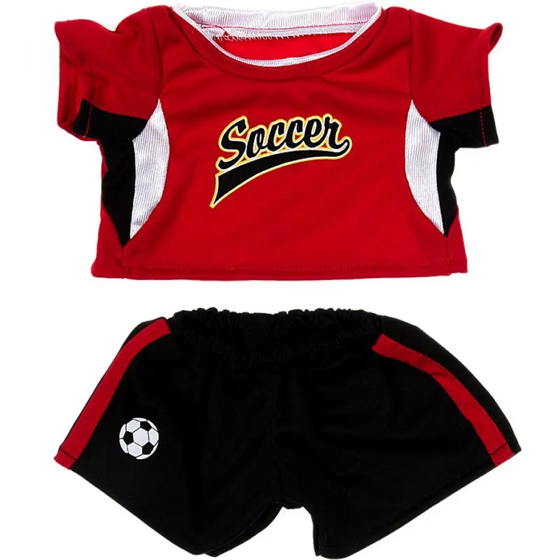 Be My Bear 20098 Red Football Kit Outfit For Doll 40cm