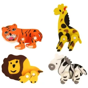 Fun Stationary Erasers Jungle Animals - Assorted