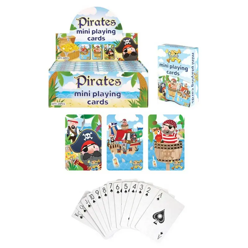 Mini Playing Cards Pirates Assorted