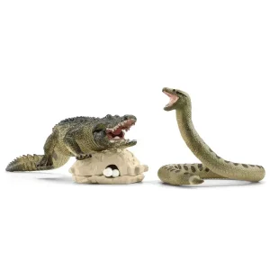 Schleich 42559 Wild Life Danger In The Swamp Figure Set