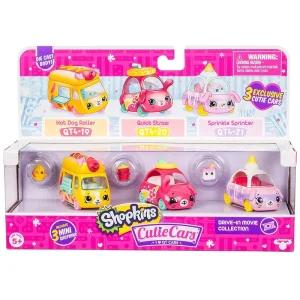 Shopkins Cutie Cars Drive-in Movie 3-cars Pack - Assorted