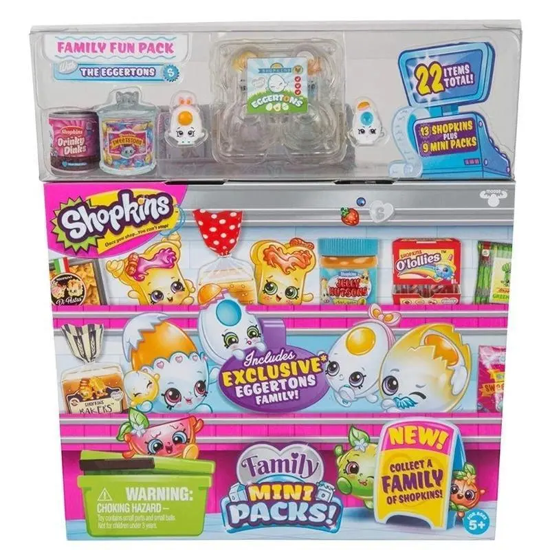 Shopkins New Families In Collectible Mini Pack - 22 Pieces
