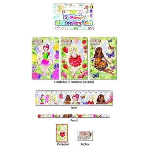 5 Piece Fairies Stationery Set - Assortment