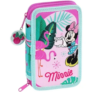 Disney Minnie Palms Official Double Pencil Case 28pcs Set