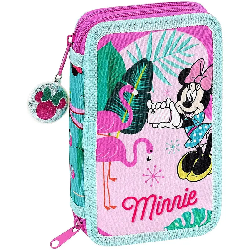 Disney Minnie Palms Official Double Pencil Case 28pcs Set