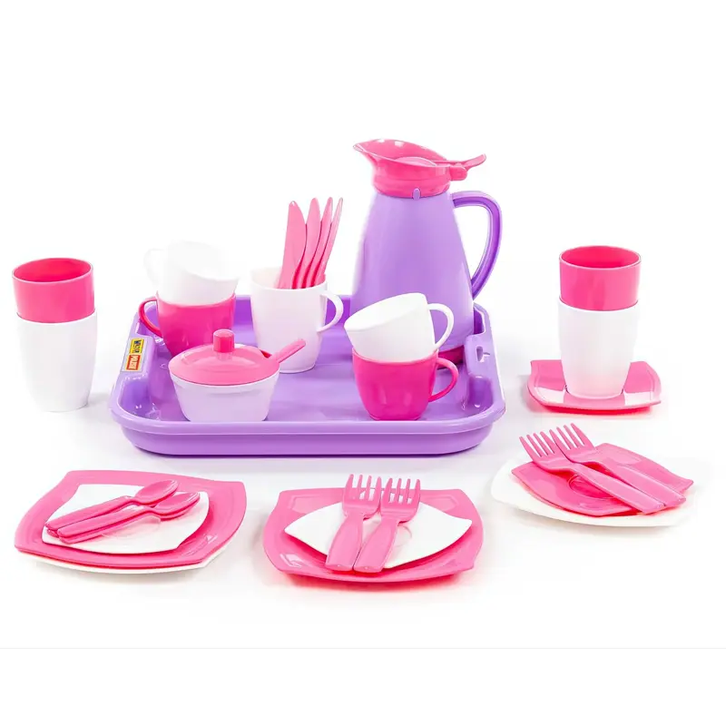 Girls Pretend Play Coffee Set 34 Pcs