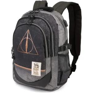 Harry Potter Deathly Hallows Backpack 44cm with USB Port