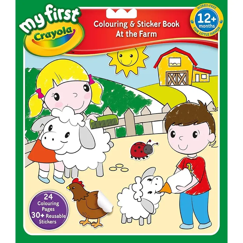 My First Crayola The Farm Colouring and Sticker Book