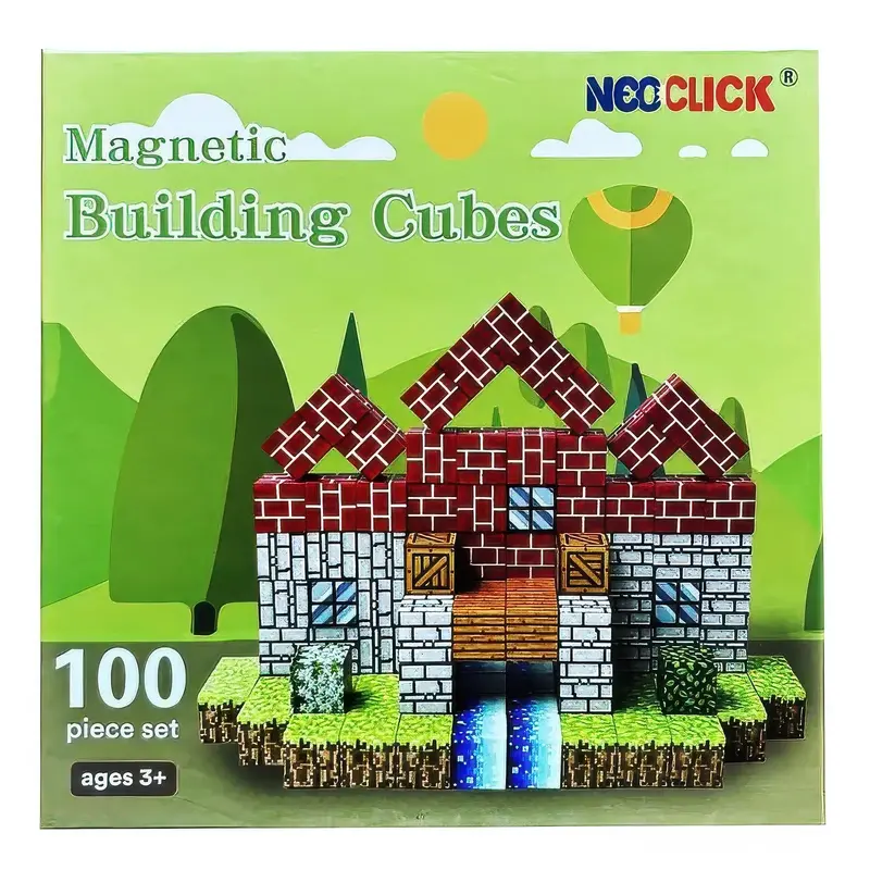 Neo Click Magnetic Building Cubes  100pce Set