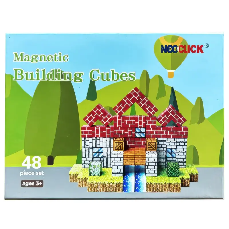 Neo Click Magnetic Building Cubes  48pce Set