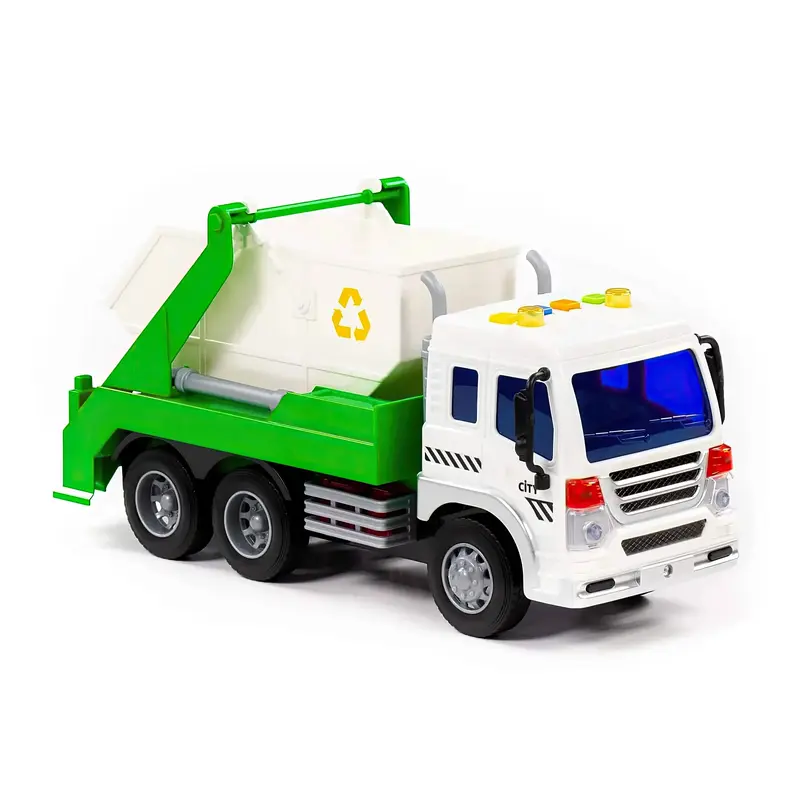Polesie City Waste Skip Truck  Friction Powered