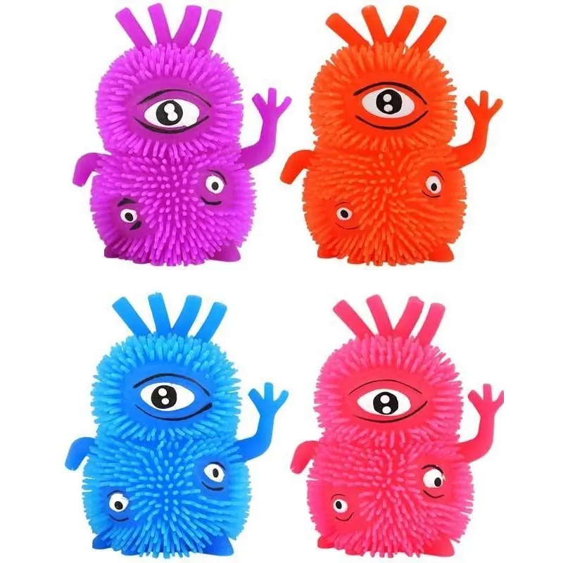 Puffer Monster 3 Eyed with Light 10cm