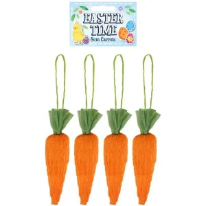 Easter Time 8cm Carrots - 4 Pack