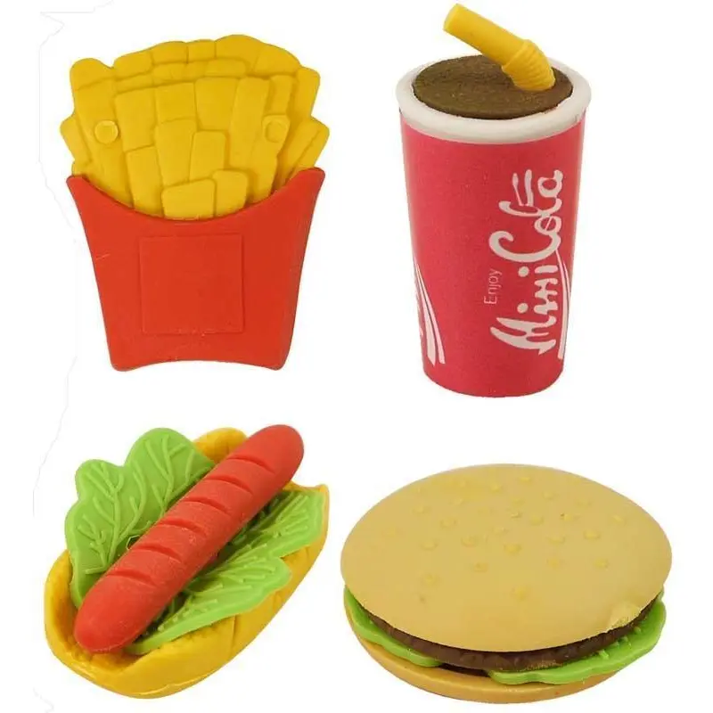 Fun Stationery Eraser Fast Food Meals - Assorted