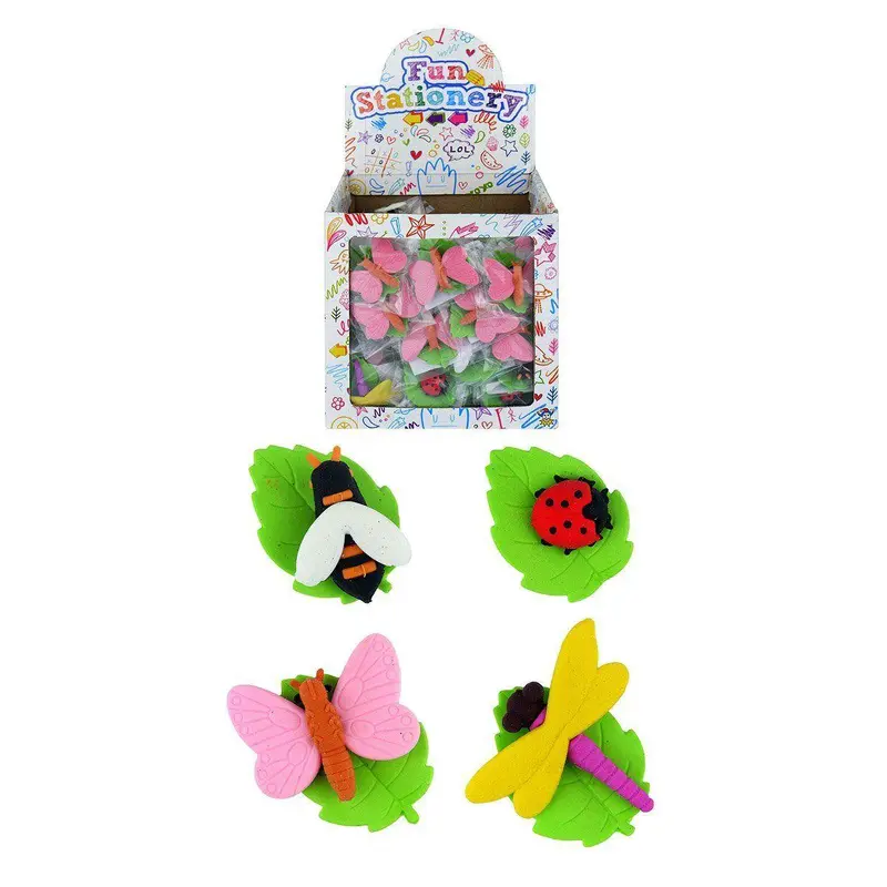 Fun Stationery Insects Erasers