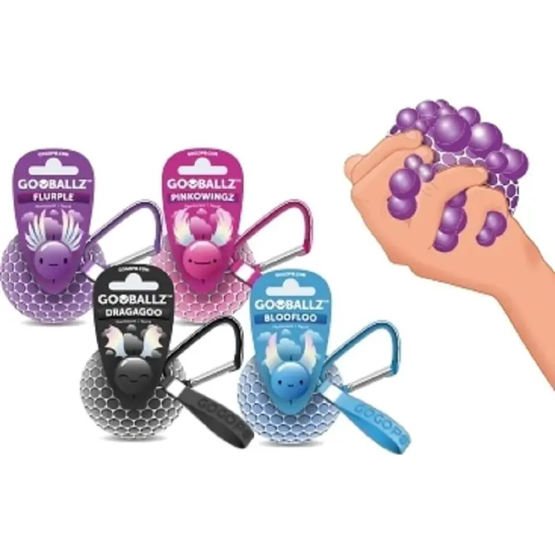 GOGOPO Gooballz Clip On Pearlescent Slime Ball - Assortment