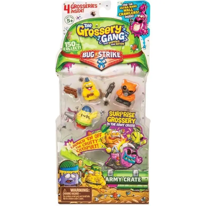 Grossery Gang 4 Pack and Launcher Series 4 Bug Strike - Assorted