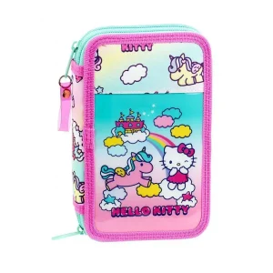 Hello Kitty Candy Unicorn 28-piece Double Pencil Case