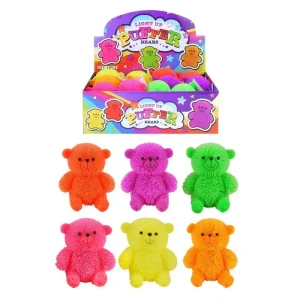 Light Up Squidgy Puffer Bears 8cm - Assorted