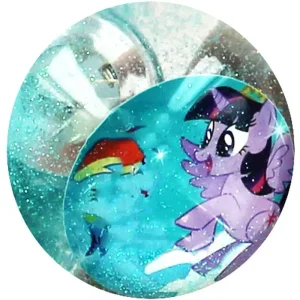 My Little Pony Light Up Glitter Water Ball 6cm - Assorted