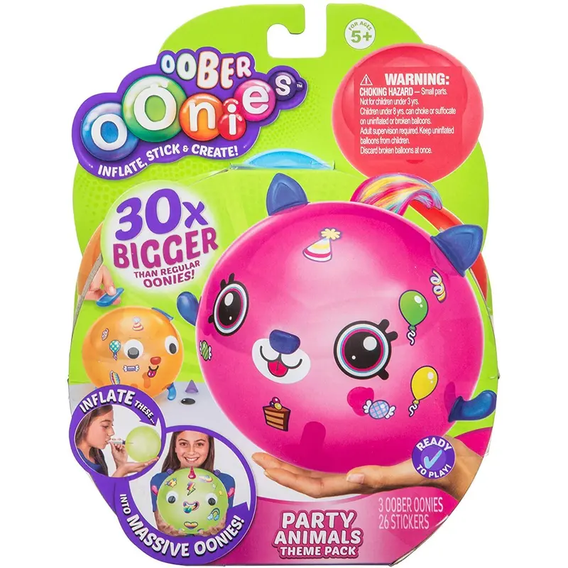 Oober Oonies Party Animal Theme Pack - Assorted