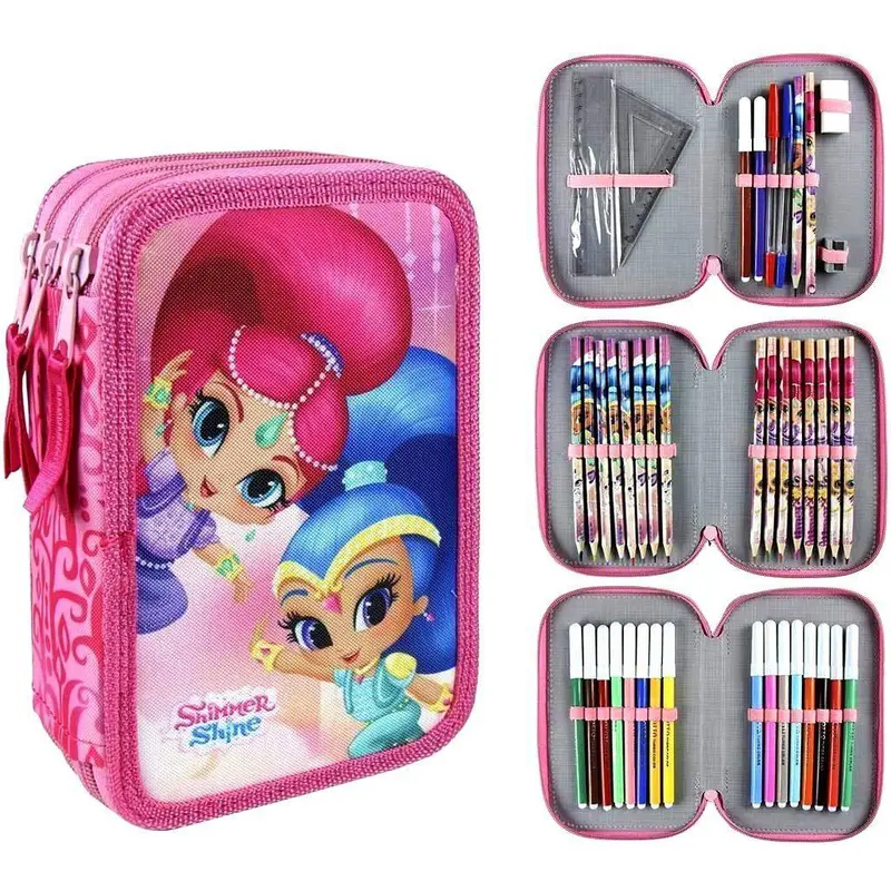 Shimmer & Shine Triple Filled Pencil Case