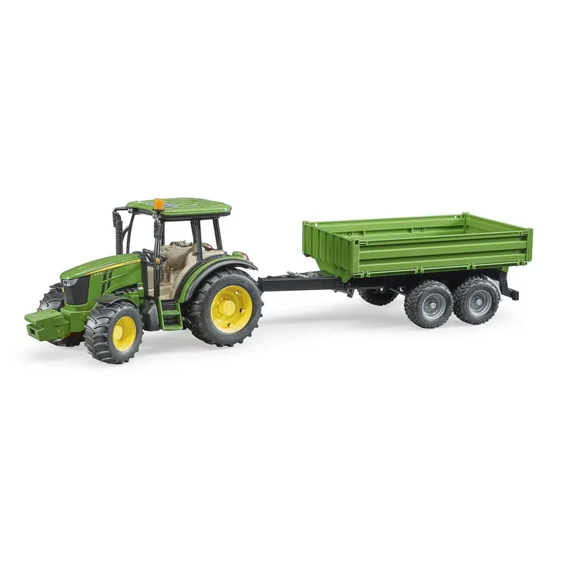 Bruder Tractor John Deere with Trailer
