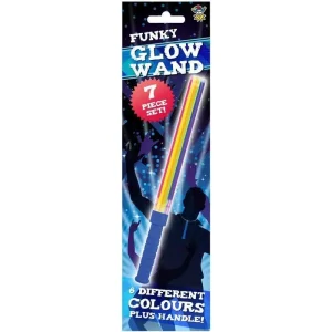 Glow Stick Wand Assorted Colours 7-piece Set