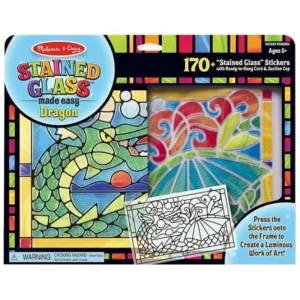 Melissa & Doug 19289 Stained Glass Made Easy Craft Kit - Dragon