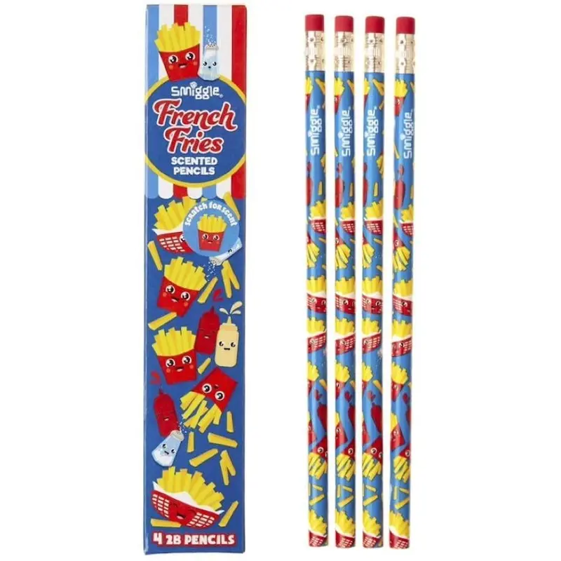 Smiggle Scented Pencil Pack X 4 - French Fries