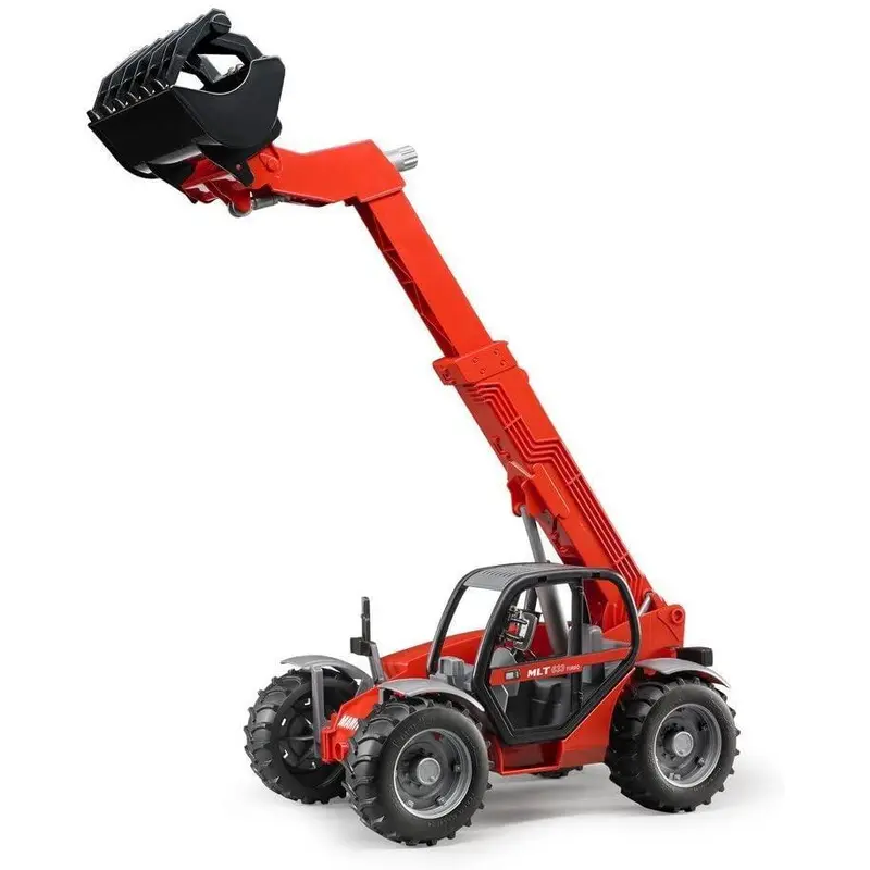 TOYBOX Bruder 02125 Manitou Telescopic Loader Red and Black