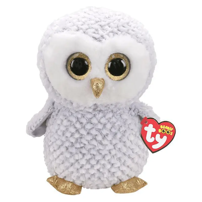 Ty Owlette White and Grey Plush 15cm