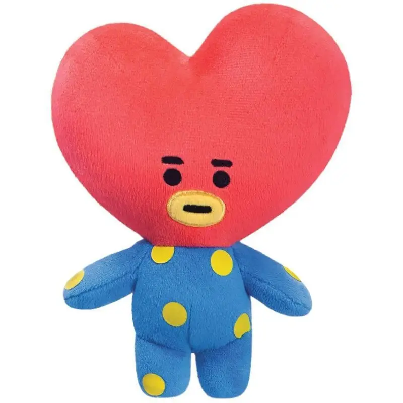 AURORA BT21 Official Merchandise, TATA Soft Toy, Small, 61327, Blue and Red