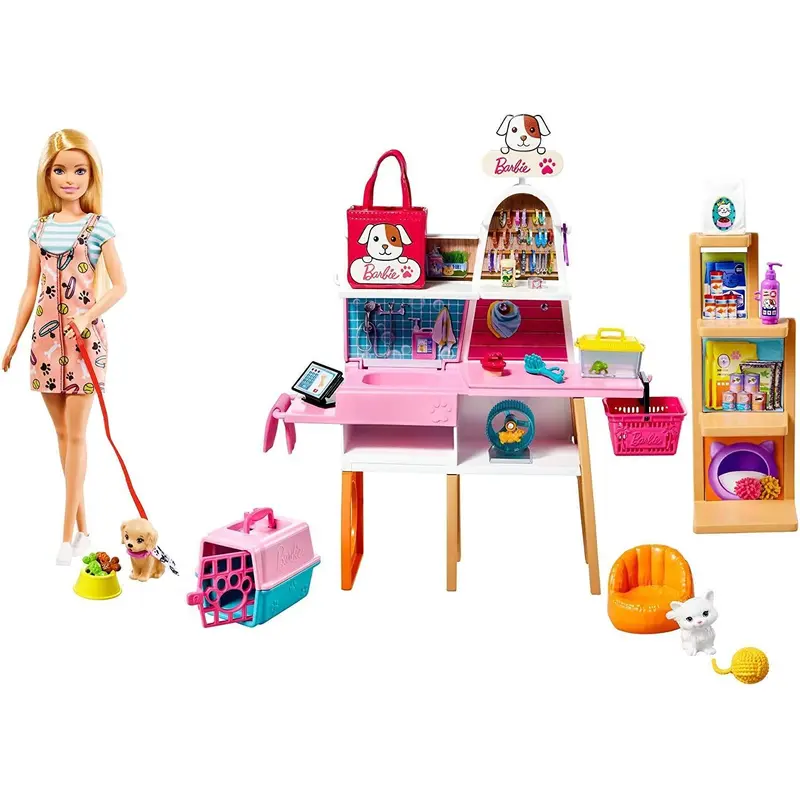 Barbie Pet Supply Store Playset and Doll