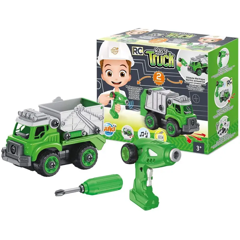 BUKI France 9021 Remote-controlled Garbage Truck To Build