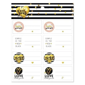 Erik Group Self-adhesive Labels, Glitter Stars